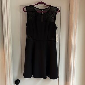Bisou Bisou Black Sleeveless A-Line Mini Dress